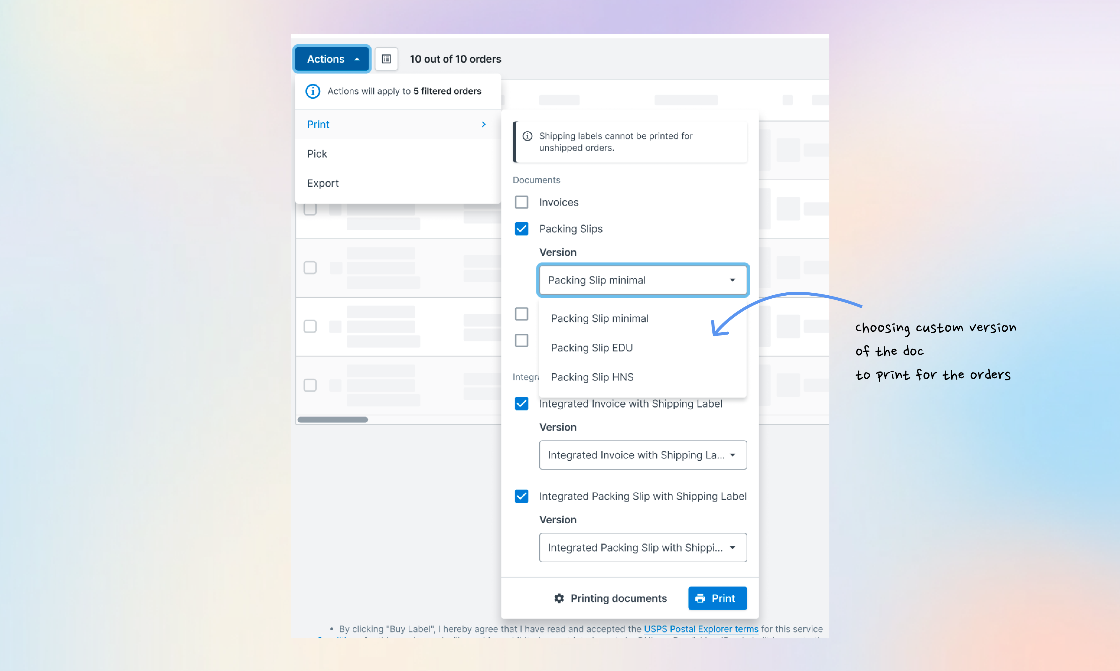 Veeqo document library redesign
