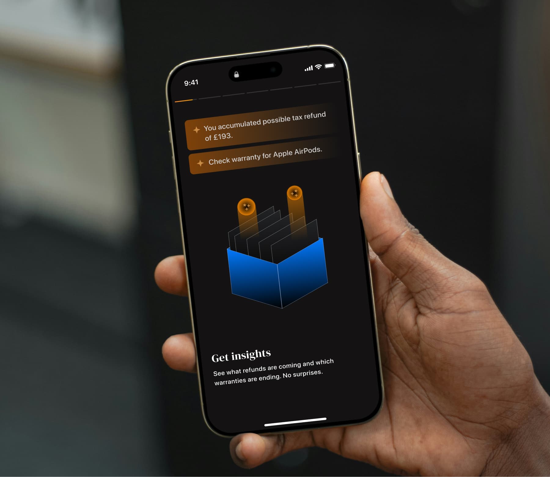 Squirll insights and tax refund notifications